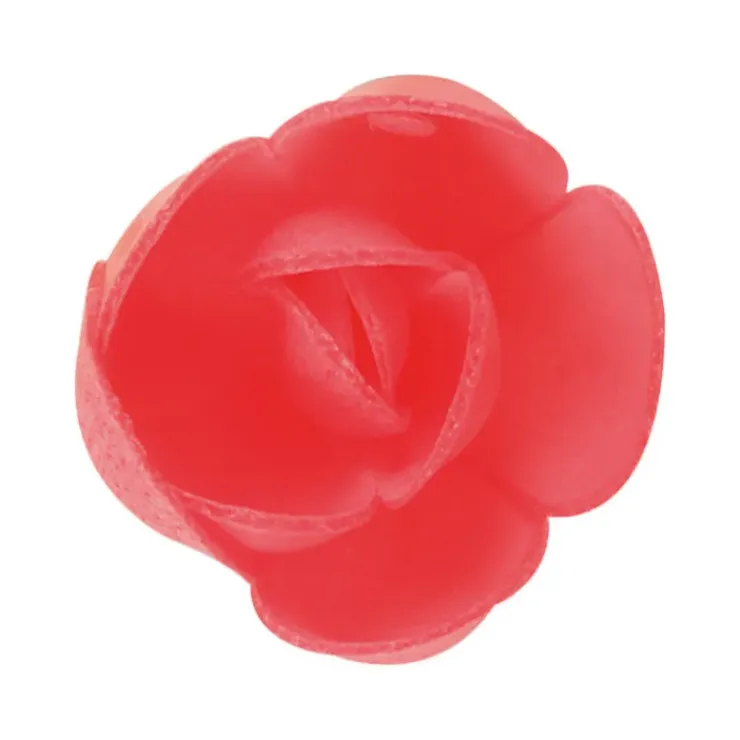 FLORENSUC Fleurs de rose carmin x6, grandes feuilles x12 - en Azyme Hot