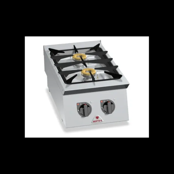 BERTOS Fourneau 2 Brûleurs à Poser 730 x 400 x 290 mm Berto's Discount