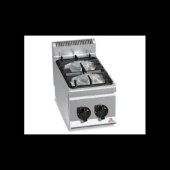 BERTOS Fourneau 2 Brûleurs Eco Power à Poser 600 x 300 x 290 mm Berto's