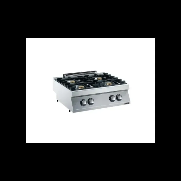 ZANUSSI Fourneau Gaz Top 4 Brûleurs à Poser 800 x 700 x 250 mm Outlet