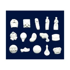 NORDIA Fèves Baigneurs Plastique Blanc x144 New
