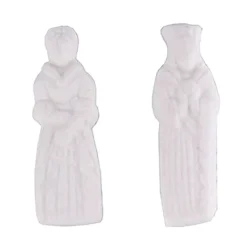 NORDIA Fèves Roi et Reine Plastique Blanc x144