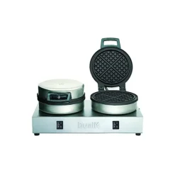 CUISINEADDICT Gaufrier Professionnel Double Ø180 mm Clearance