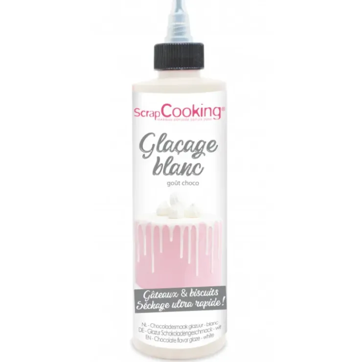 SCRAPCOOKING Glaçage Blanc goût Chocolat 130 g Discount