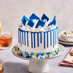 FUNCAKES Glaçage Choco Drip Bleu Royal 180 g