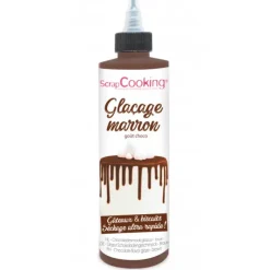 SCRAPCOOKING Glaçage Marron goût Chocolat 130 g New