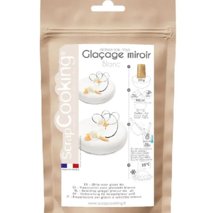 SCRAPCOOKING Glaçage miroir Blanc 220g Discount