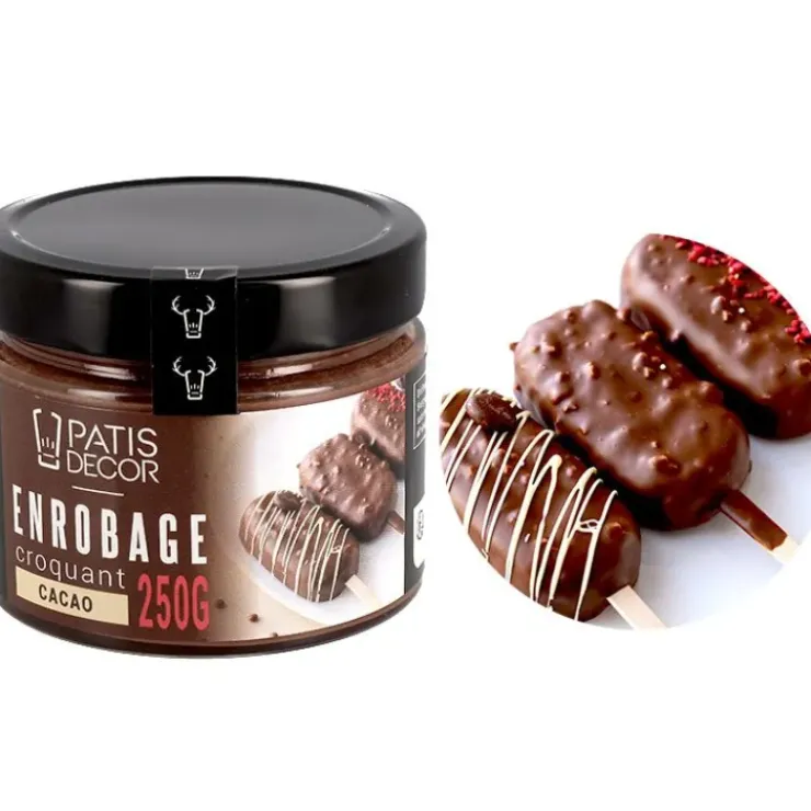 PATISDECOR Glaçage Rocher Cacao 250 g Patisdécor Discount