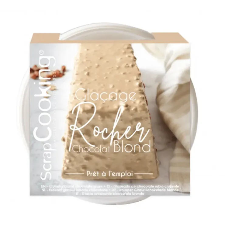 SCRAPCOOKING Glaçage Rocher Chocolat Blond 400 g New