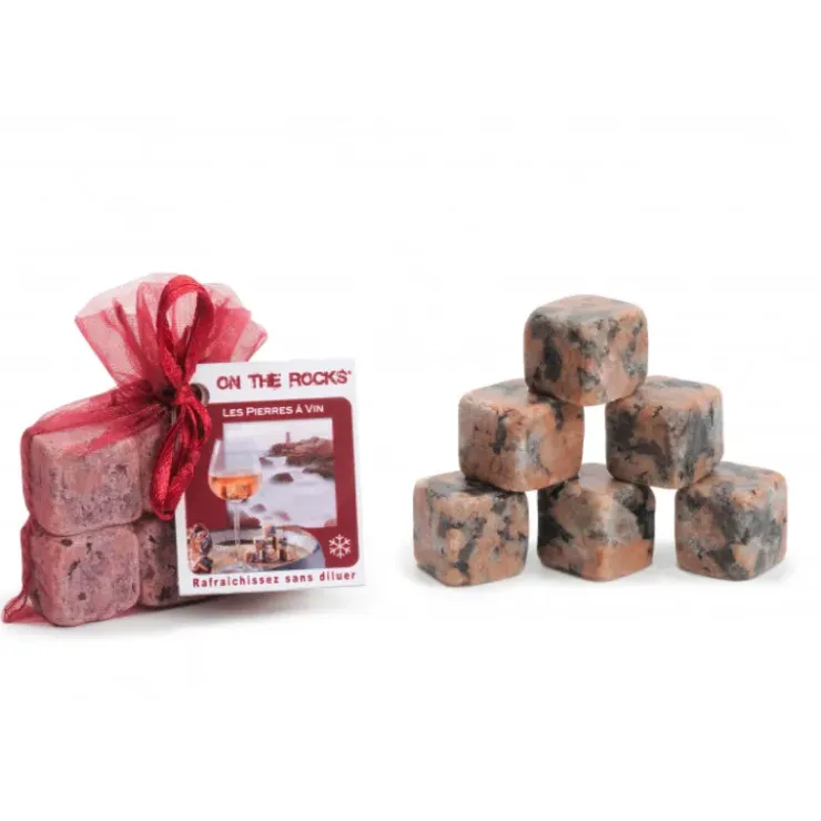 ON THE ROCKS Glaçons Granit Rose de Bretagne x6 Hot