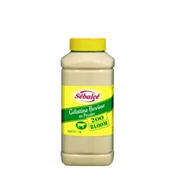 SEBALCE Gélatine bovine en poudre 1 kg 200 bloom Sébalcé Best