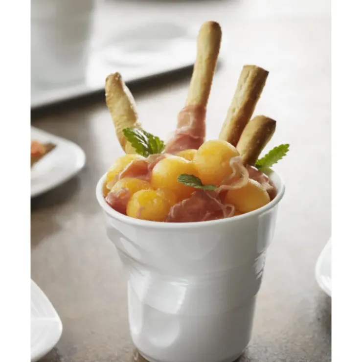 REVOL Gobelet Froissé Blanc 33cl Hot