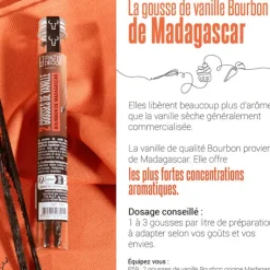 PATISDECOR Gousse de Vanille Bourbon Madagascar (x2) Patisdécor Online