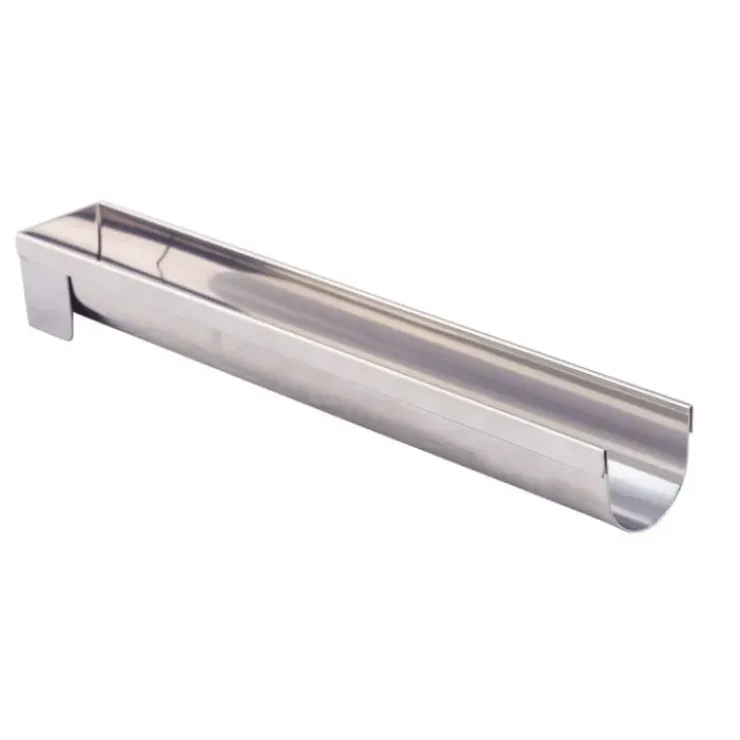 DE BUYER Gouttière à Bûche Ronde Fine Démontable Inox 30.4 x 4.4 x 4 cm Sale