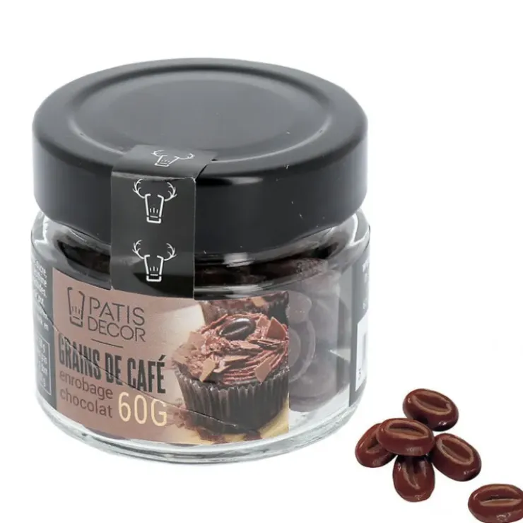 PATISDECOR Grains de café en Chocolat 60 g Patisdécor