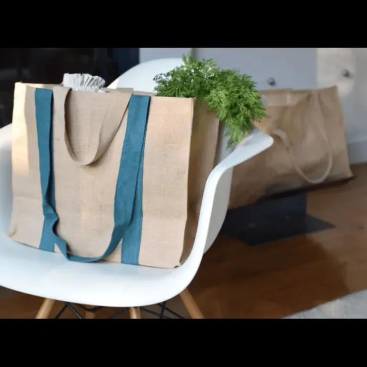 PEBBLY Grand Sac Cabas en fibre de jute Online