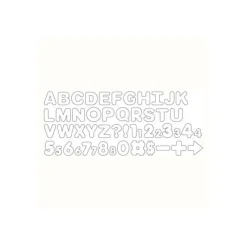 WILTON Grands Emporte Pièce Lettres et Chiffres (x50) Best