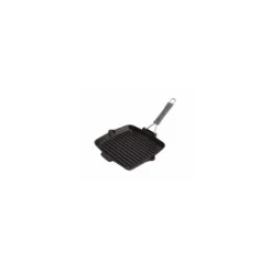STAUB Gril en fonte carré 24 x 24 cm Manche Silicone Best