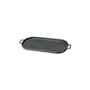CHASSEUR Gril en Fonte ovale 44 x 20 cm Noir Mat Hot