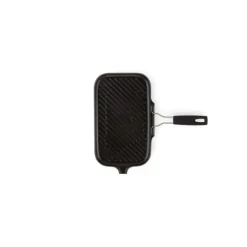 LE CREUSET Gril en Fonte rectangulaire 36 x 20 cm avec Manche repliable