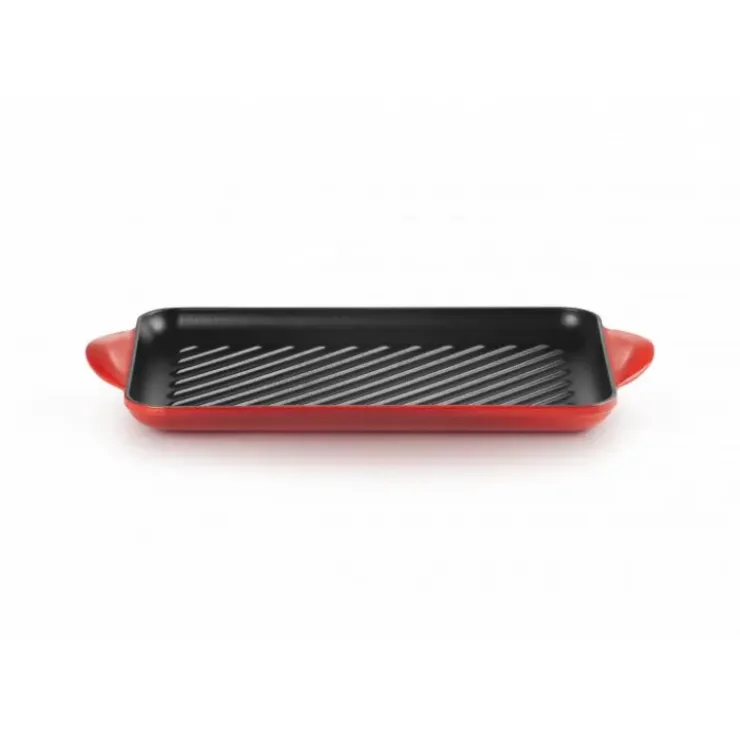 LE CREUSET Gril en Fonte Rectangulaire 32 cm Cerise Online