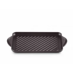 LE CREUSET Gril en Fonte Rectangulaire 32 cm Noir Mat Best