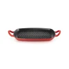 LE CREUSET Gril en Fonte Rectangulaire 30 cm Cerise Clearance