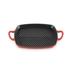 LE CREUSET Gril en Fonte Rectangulaire 30 cm Cerise Clearance