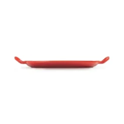 LE CREUSET Gril en Fonte Rectangulaire 30 cm Cerise Clearance
