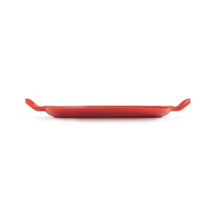 LE CREUSET Gril en Fonte Rectangulaire 30 cm Cerise Clearance