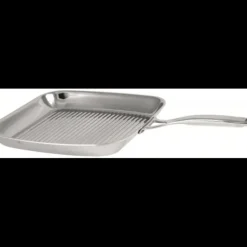 CRISTEL Grill Carré Castel'Pro 30 cm Poignée Fixe Inox Best
