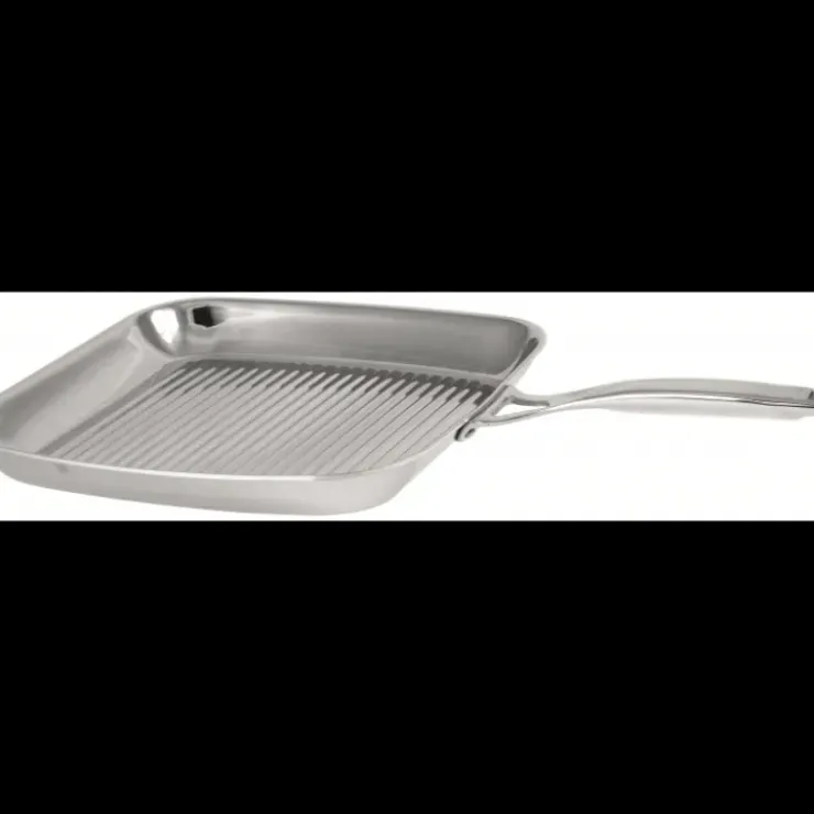 CRISTEL Grill Carré Castel'Pro 30 cm Poignée Fixe Inox Best