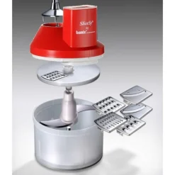 BAMIX Hachoir Multifonctions 1L SliceSy Rouge Best