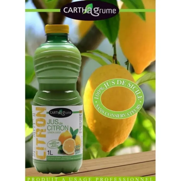 CUISINEADDICT Jus de Citron en Bouteille 1L Carth'Agrume Discount