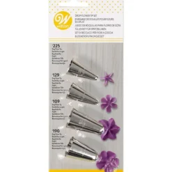 WILTON Kit 4 Douilles Pâtissières Inox Fleurs Online