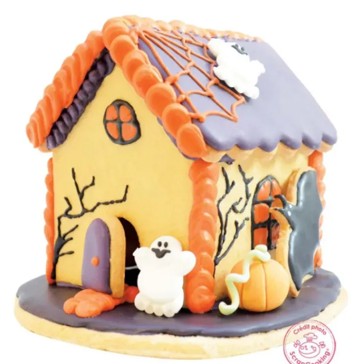 SCRAPCOOKING Kit 5 emporte-pièces inox Halloween Horror House Clearance