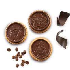 SILIKOMART Kit Biscuit Chocolat Rond Noël Ø 5,7 cm (x6) Hot