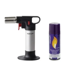 MASTRAD Kit Chalumeau de Cuisine Expert et Recharge 90 ml Best