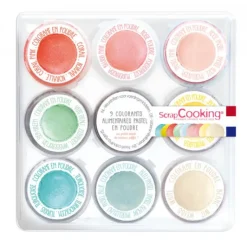 SCRAPCOOKING Kit colorant alimentaire pastel en poudre 15.8 g (x9) Outlet