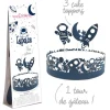 SCRAPCOOKING Kit Décor Gâteau Espace (4 pièces)
