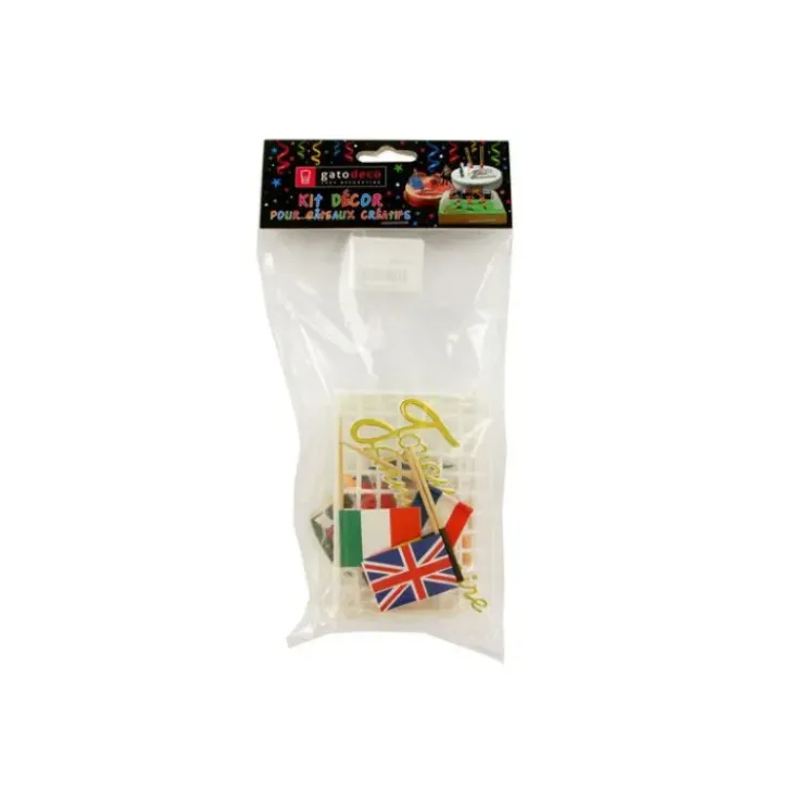 GATODECO Kit Décor Gâteau Football (10 pièces) Outlet