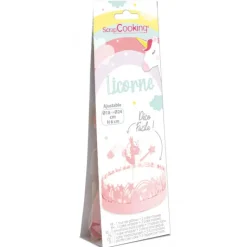 SCRAPCOOKING Kit Décor Gâteau Licorne (4 pièces) Discount