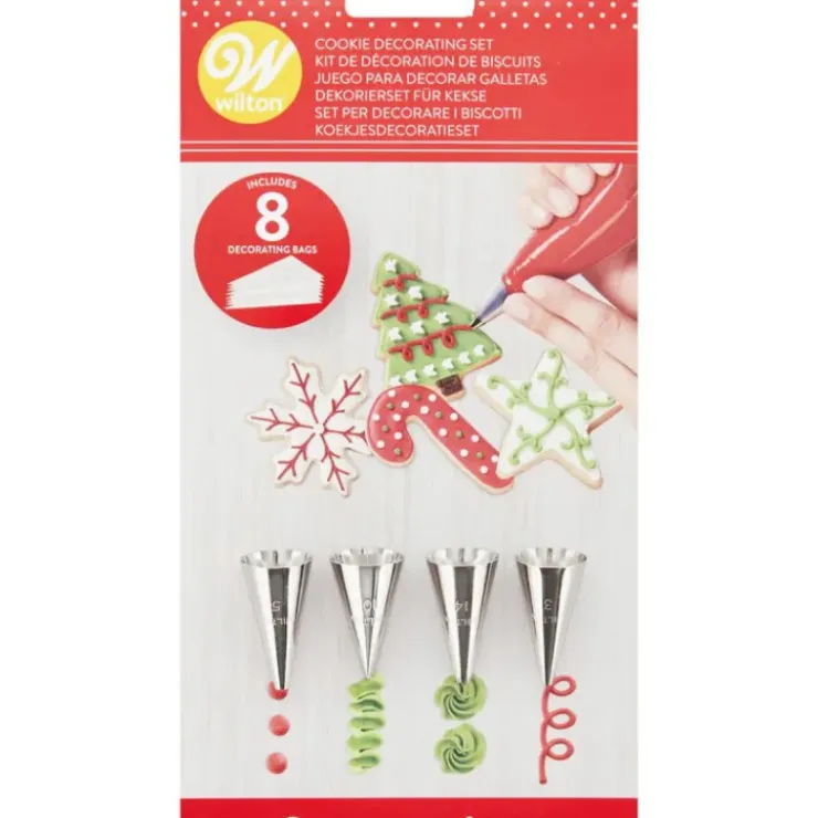 WILTON Kit Douille Pâtisserie (x4) et Poches (x8) Outlet