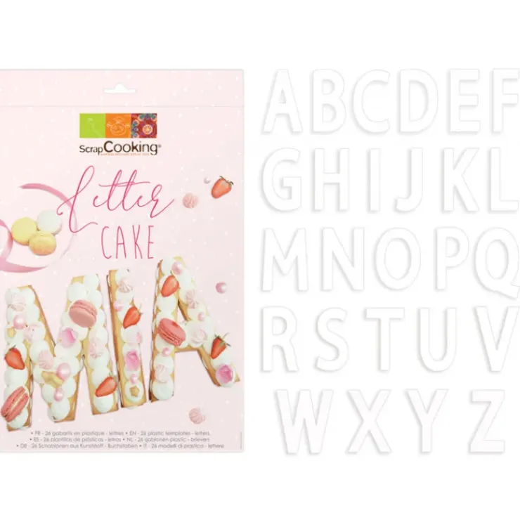 SCRAPCOOKING Kit Letter Cake 26 Lettres Discount