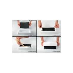 SILIKOMART Kit Moule à Bûche et Tapis Décor Tressé Professional Clearance