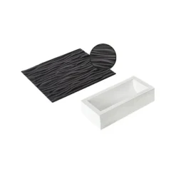 SILIKOMART Kit Moule à bûche et Tapis Effet Bois Professional Best