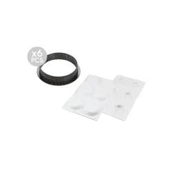 SILIKOMART Kit Moule Silicone 6 Tartelettes Ø 80mm Professional Discount
