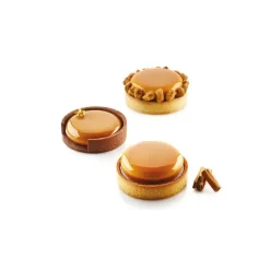 SILIKOMART Kit Moule Silicone 6 Tartelettes Ø 80mm Professional Discount