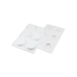 SILIKOMART Kit Moule Silicone 6 Tartelettes Ø 80mm Professional Discount