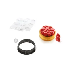 SILIKOMART Kit Moule Silicone 6 Tartelettes Ø 80mm Paradis Professional Online